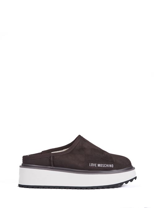 Sabot in velour Platform Power LOVE MOSCHINO | JA10466L0LJAW302